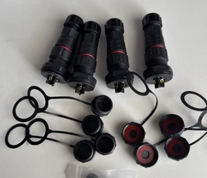 Nuevo paquete de 4 conectores impermeables AOHUA M20 1503 FM enchufe eléctrico exterior sellado - Imagen 1 de 5