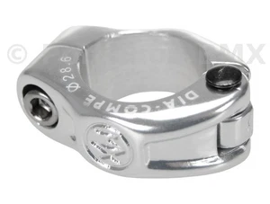 Dia-Compe MX hinged BMX bicycle seat clamp - 28.6mm (1 1/8") SILVER - Picture 1 of 2
