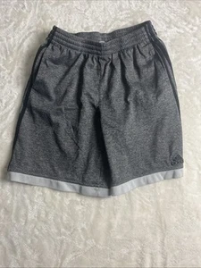 Boys Youth Adidas Shorts Size XL 18/20 Gray/Black  Pockets - Picture 1 of 4