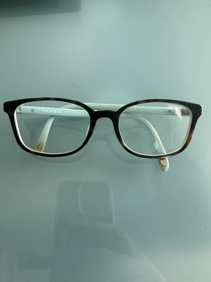 GAFAS TIFFANY & CO TF 2094 8134 52-17 140 AZUL TORTUGA HECHAS EN ITALIA Foto 1 de 3