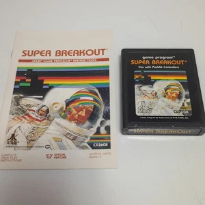 Super Breakout Atari 2600 Cartridge & Manual 1978/1981 CX2608 getestet funktioniert - Bild 1 von 2