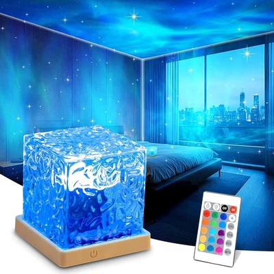 BRANDED Northern Lights Projector Galaxy Lamp 16 Color LED Mood Light Remote Ocean Wave