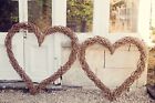 Large Giant XL Natural Eco Wall Display Hanging Willow Heart Sculpture Wood