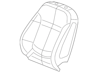 Новый оригинальный производитель Saab 9-5 сиденье спинка чехол LH темно олова 12823782 Aero 2010 2011 - Изображение 1 из 2