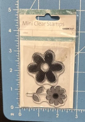 Mini estampillas transparentes de flores Kaisercraft Foto 1 de 2