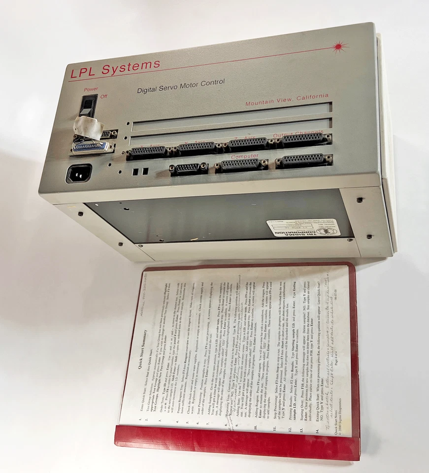 LPL Systems Tri Sigma 21 8312 13 XYZ Digital Servo Drive Motor Control w/manual Foto 1 de 4