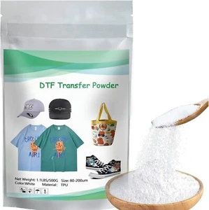 DTF Powder Hot Melt Adhesive Powder White 500g (17.6oz) DTF Transfer Powder - Picture 1 of 6