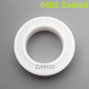 6802 Sealed Full Ceramic Zirconia Oxide Bearing ZrO2 15x24x 5mm Self-lubricating - Picture 1 of 1