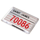 FRIDGE MAGNET - Saint James, 70086 - US Zip Code