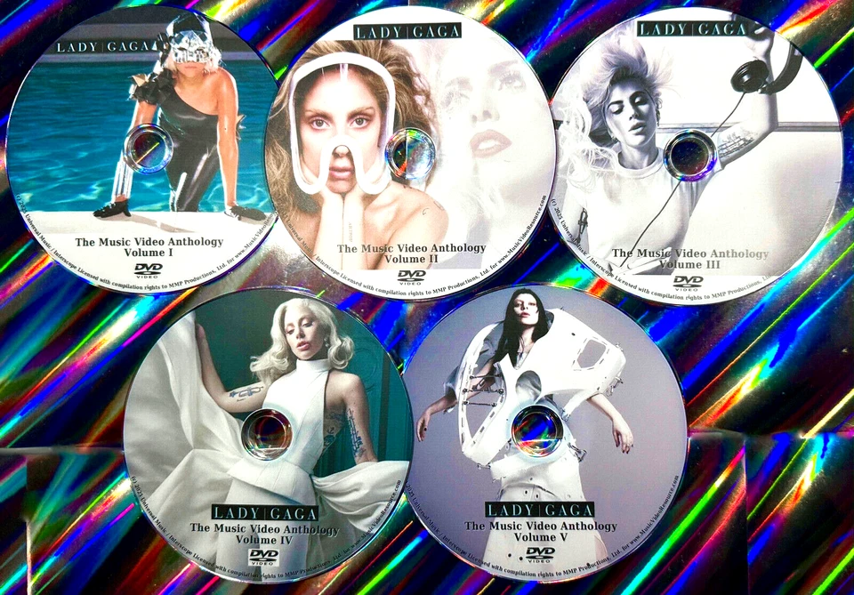 LADY GAGA Music Video Anthology 5 DVD Set 2008-2025 112 VIDS 9.5 HRS Abracadabra - Image 1 of 4