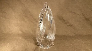 Lámpara antigua espiral de vidrio cónico bala lágrima arte vidrio pantalla globo Art Deco - Imagen 1 de 12