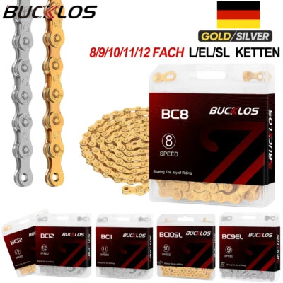 for KMC 8/9/10/11/12 fach Fahrrad Kette L/EL/SL MTB Rennrad Ketten Für Shimano - Bild 1 von 4