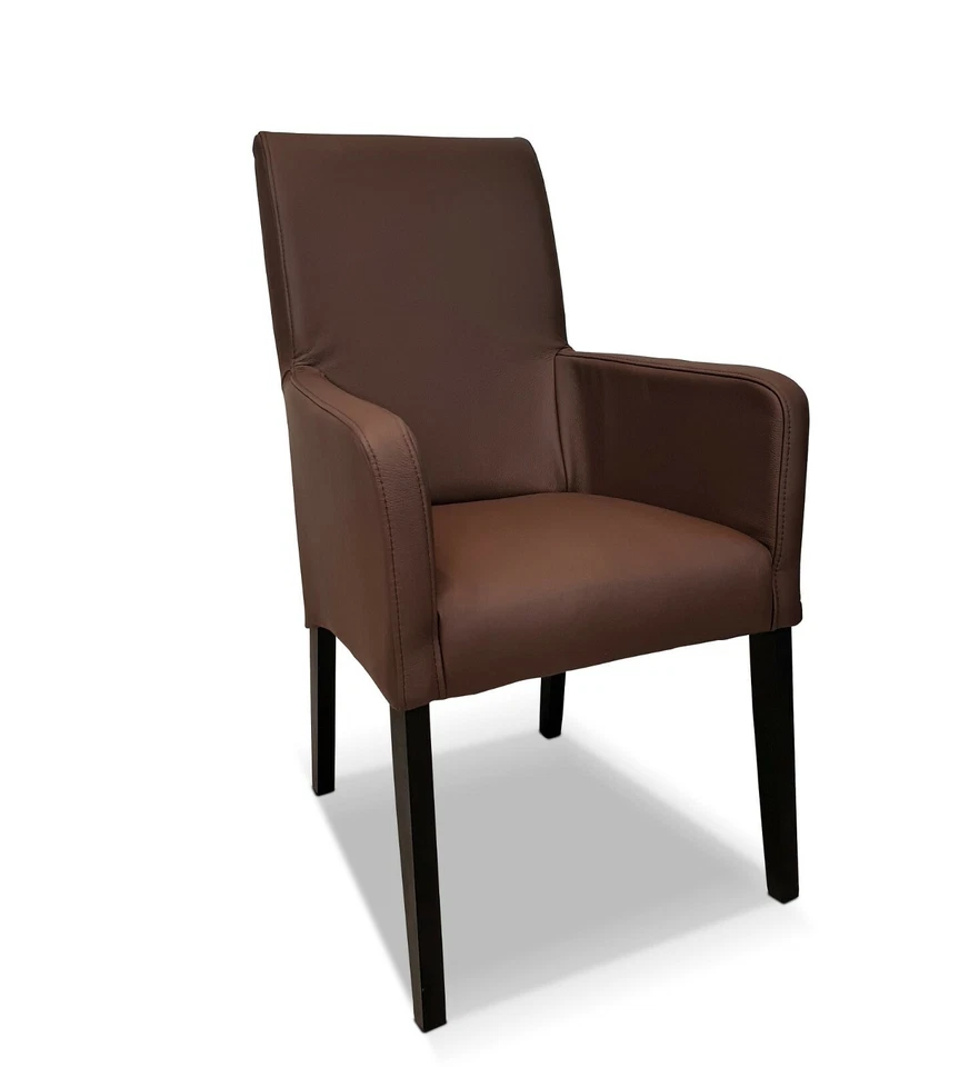 Antic dunkelbraun Echtleder Stuhl echt Leder Stühle Esszimmer Lederstühle