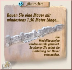 MAUER Modellbau Steine, mind. 1,50 Meter, Krippenbau, Krippenzubehör - Bild 1 von 6