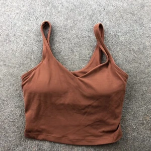 Lululemon Shirt Women 6 Brown Copper Camouflage Align Tank Top Built In Bra - Picture 1 of 10