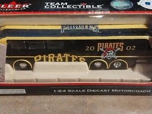Autobús de equipo fundido a presión escala 1:64 Pittsburgh Pirates FLEER Motorcoach raro - Imagen 1 de 4