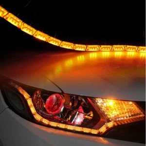 8LED Switchback Car Flexible LED Strip Light DRL Sequential Turn Signal Lamp  D - Picture 1 of 10