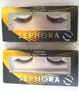 LOTE de 2 CONJUNTOS..SEPHORA..FALSIFICACIÓN FALSA..PESTAÑAS/PESTAÑAS..ESTILO CABARET..NUEVO con PEGAMENTO - Imagen 1 de 2