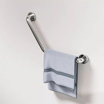 Badewannengriff 32mm Edelstahl Haltegriff Wandgriff Bad Winkel Chrom Greifhilfe - Bild 1 von 4