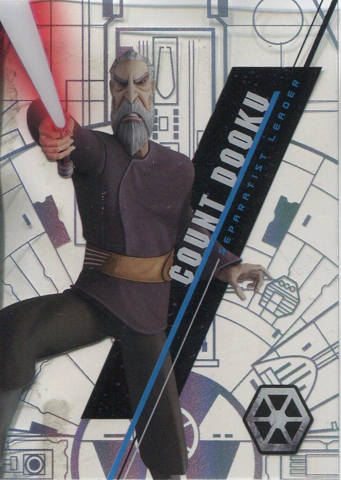 Star Wars 2016 High Tek Pattern 4 Form 1 Base Card SW-49 Count Dooku - Image 1 of 1
