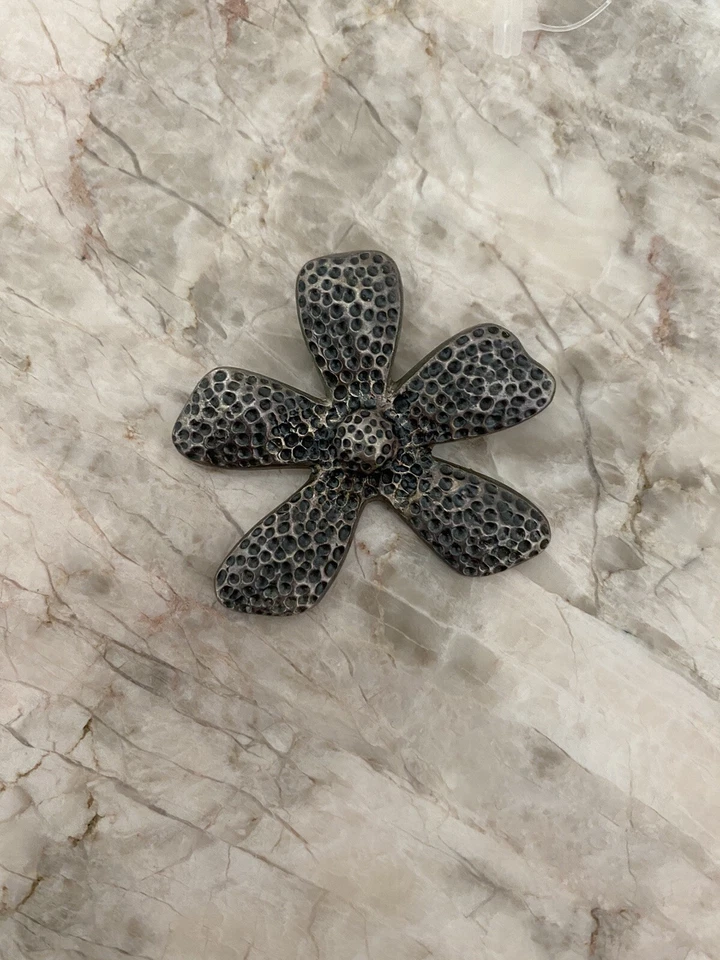 Colgante Flor Clásico Texturizado Plata Esterlina Silpada Retirado S1101 Foto 1 de 1