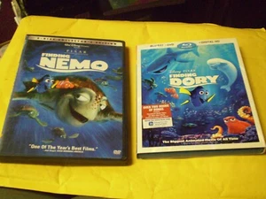 (2) Disney Pixar Finding Nemo Blu-Ray/DVD Lot: Finding Nemo & Dory Both - Picture 1 of 1