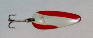 Vintage Nebco Flash Bait 266 Red / White DareDevle Dare Devil Spoon - NICE - Picture 1 of 5