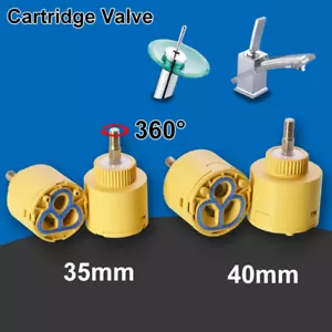 Rubinetto 35mm 40mm Cartuccia Ceramica Miscelatore Acqua Rubinetto Valvola per Bacino Cascata - Foto 1 di 8