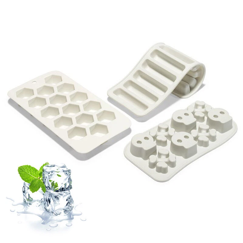 Silikon Eiswürfelform Eiswürfel Jumbowürfel Eiswürfelbereiter - Bild 1 von 1