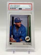 1989 Upper Deck Baseball Star Rookie Gary Sheffield #13 PSA 5