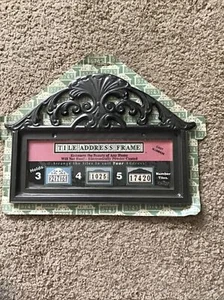 NEW Tile Address Frame Holds 3 4 or 5 Number Tiles Cast Aluminum Vintage 1998 - Picture 1 of 7