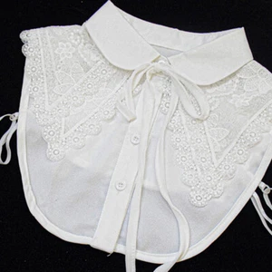 Detachable Blouse False Collar Clothes Accessories Shirt Fake Collar Lace Lapels - Picture 1 of 30