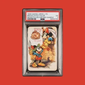 1938 CASTELL BROS MICKEY MOUSE & MINNIE MICKEY'S FUN FAIR PSA 3 VERY GOOD RARE!! - Picture 1 of 2