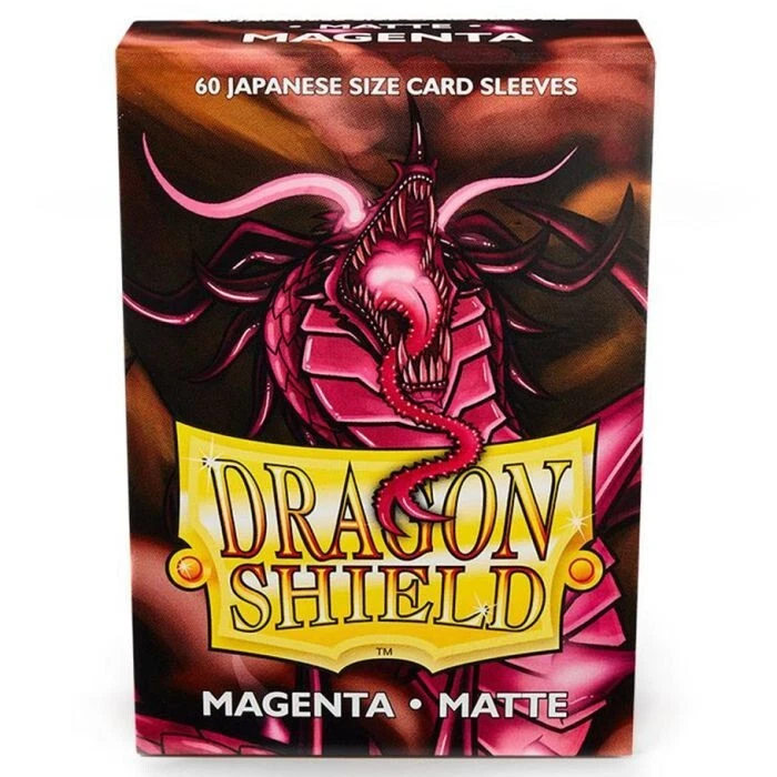 Dragon Shield Japanese Size Matte Magenta 60ct Card Protector Sleeves Atm11126