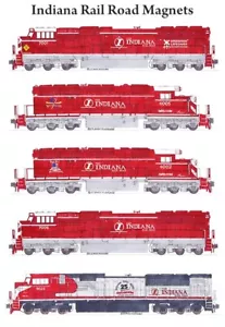 Locomotoras de ferrocarril de Indiana 5 imanes Andy Fletcher - Imagen 1 de 1