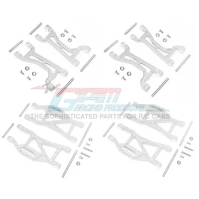 GPM Alum Full Suspension Arm Set Front + Rear & Upper + Lower Arms Silver : Maxx - Image 1 of 4