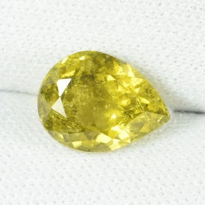 2,70 ct LUSTROSO BONITO AMARILLO MOZAMBIQUE TURMALINA NATURAL Pera - Ver Vdo DR Foto 1 de 2