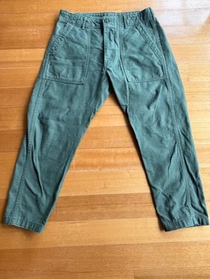 orSlow Slim Fit Fatigue Pants Green, Size 3 Made In Japan - Image 1 of 4