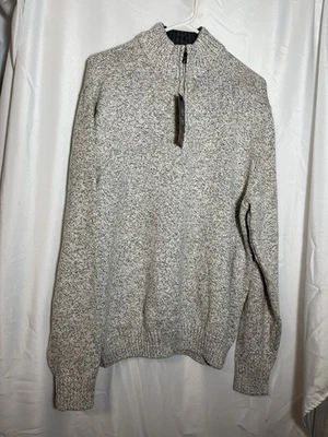 Chaps NWT XL Men’s Sweater 1/2 Zip Turtle Neck Gray Long Sleeve - Image 1 of 4