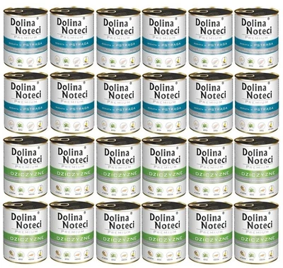 DOLINA NOTECI Premium Nass reich an Forelle und Wild adulte Hunde 24x800g - Bild 1 von 3
