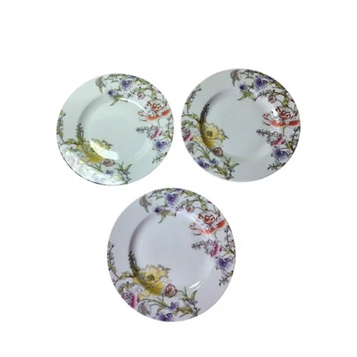 Platos de cena Charter Club Blossom amarillo púrpura floral vid 10,75" - Juego de 3 Foto 1 de 4