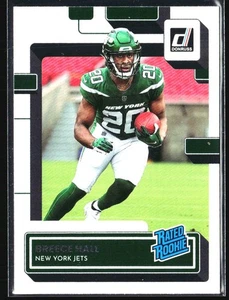 2022 Donruss Rated Rookies Breece Hall Auto New York Jets #314 - Picture 1 of 2