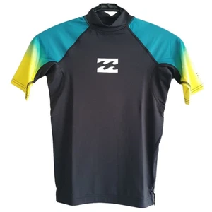 Billabong Kinder Rash Vest Kurzarm Rashy Kontrast Farbverlauf UPF50 - Größe 10 - Bild 1 von 5