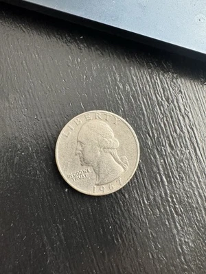 1967 P Washington Quarter No Mint Mark - Philadelphia Circulated - Image 1 of 2