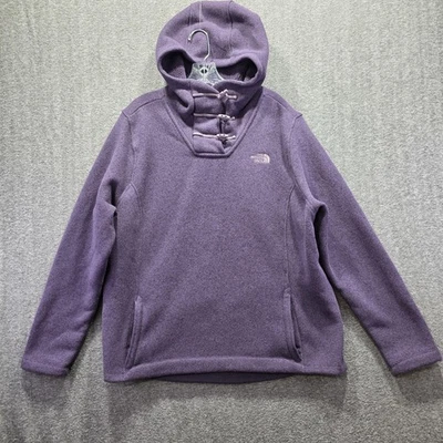 Suéter para mujer The North Face 2XL púrpura polar sudadera con capucha pulóver cálido acogedor Foto 1 de 4