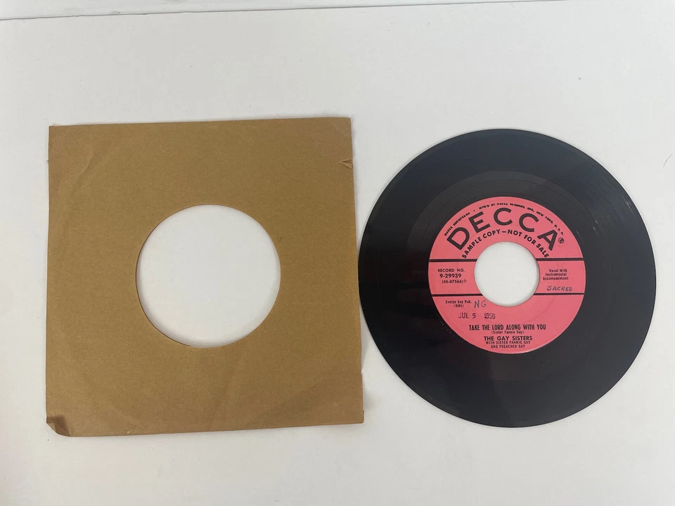 The Gay Sisters Gospel 45 O, Lord Have Mercy, Take The Lord Along With You Foto 1 de 4