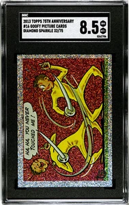 2013 Topps 75th Anniversary #16 Goofy Picture Cards Diamond Sparkle /75 SGC 8.5 - Picture 1 of 2