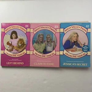 Sweet Valley Twins Jamie Suzanne Lot Left Behind Claim to Fame Jessica's secret - Picture 1 of 17
