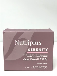 Té Farmasi Nutriplus Serenity con sabor a frambuesa natural 30 barras/paquetes - Imagen 1 de 2