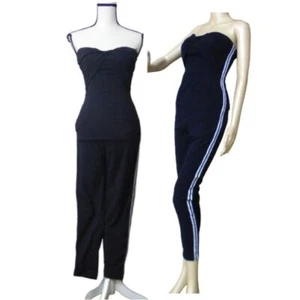 Traje de camioneta para mujer UNIQ inspirado en mono sin mangas, negro, S - Imagen 1 de 12